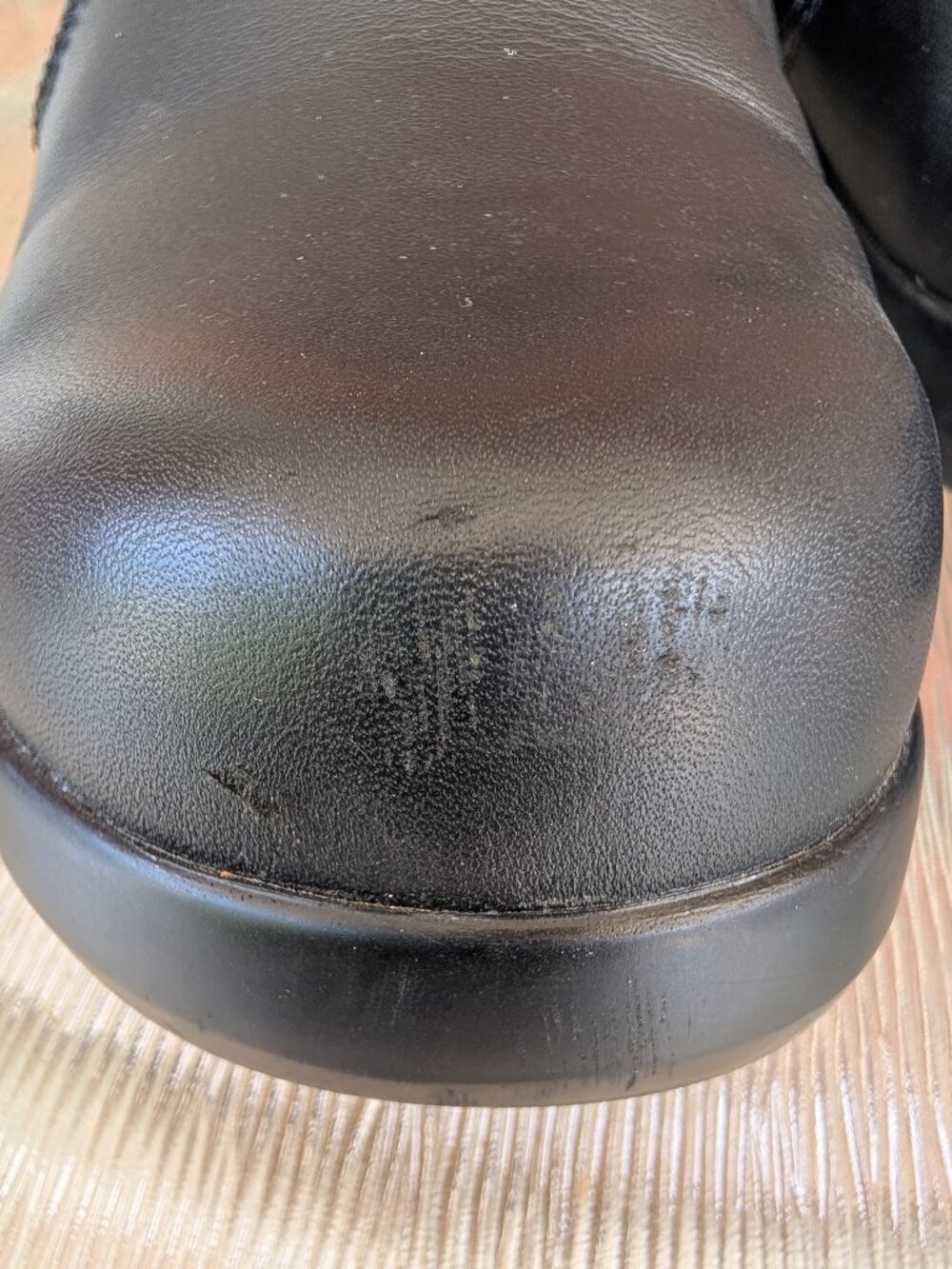 Women's ARIAT Black Leather Composite Toe Slip On Shoes Size 8 - Picture 7 of 11
